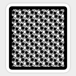 Black and white seamless pattern Sticker